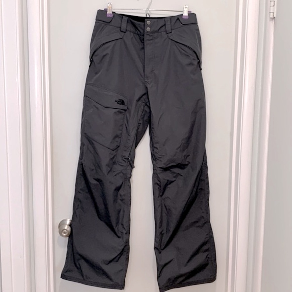 The North face dark gray hyvent snow pants medium